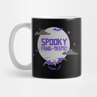 Spooky Fang-Tastic – Cute Halloween Bats Mug